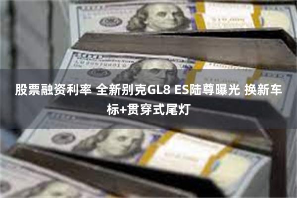 股票融资利率 全新别克GL8 ES陆尊曝光 换新车标+贯穿式