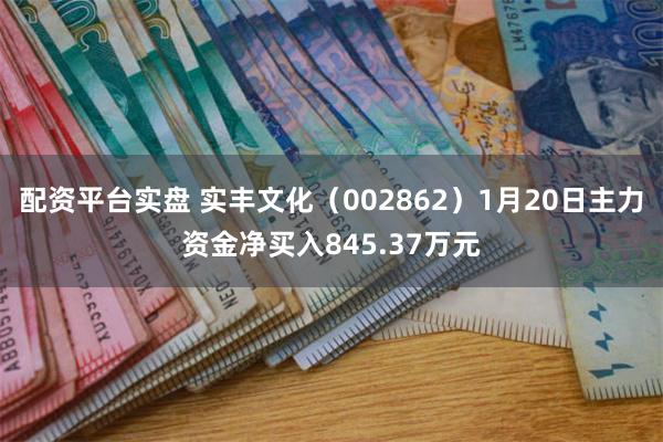 配资平台实盘 实丰文化（002862）1月20日主力资金净买